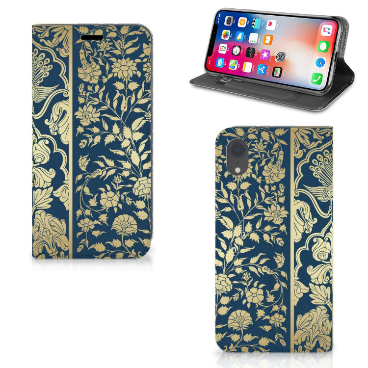 Apple iPhone Xr Smart Cover Beige Flowers