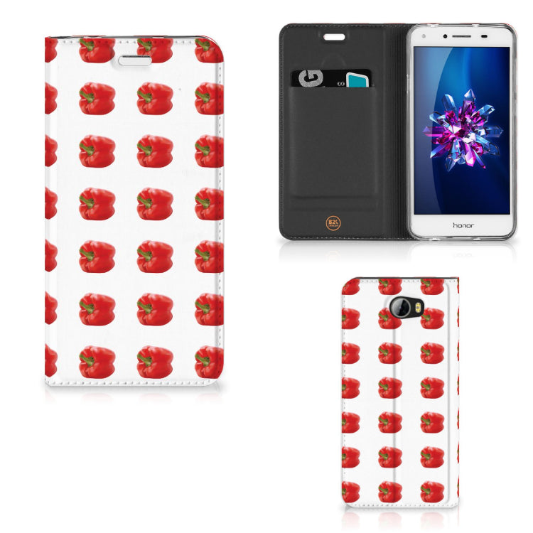 Huawei Y5 2 | Y6 Compact Flip Style Cover Paprika Red