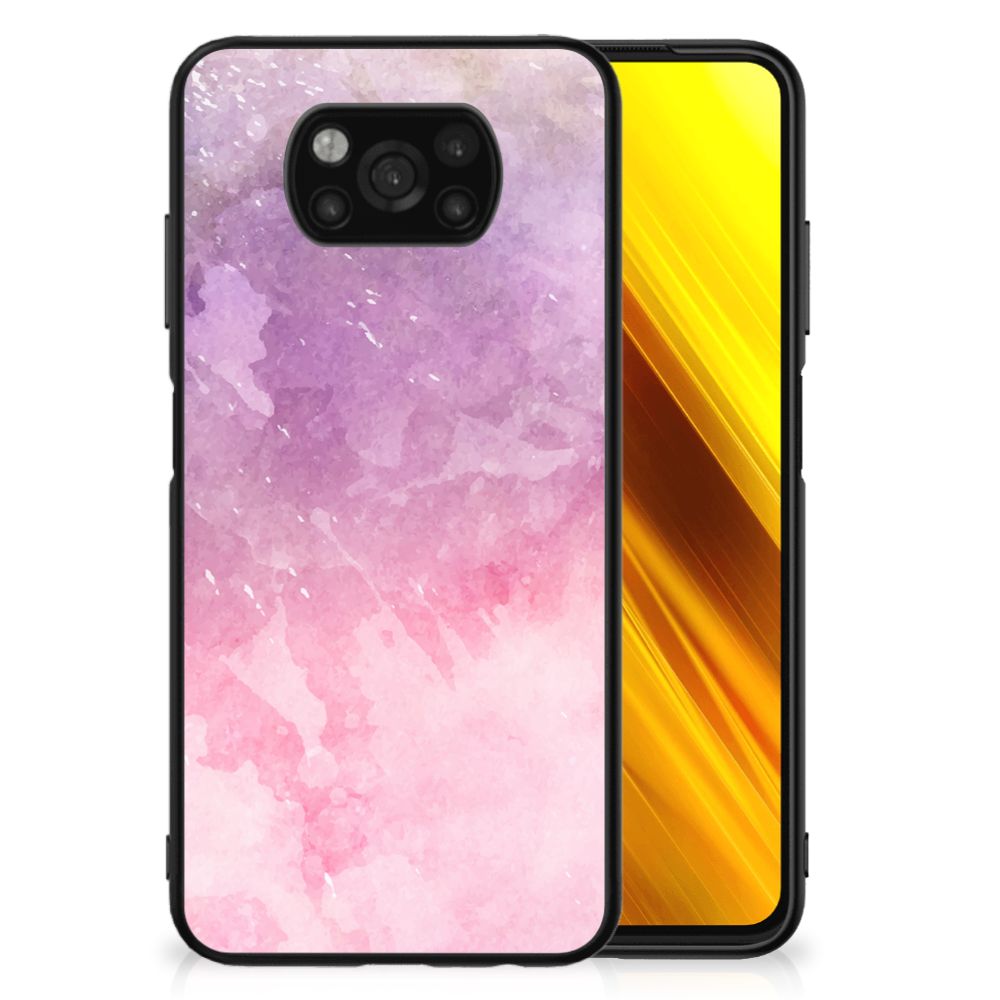 Kleurrijke Telefoonhoesje Xiaomi Poco X3 | X3 Pro Pink Purple Paint