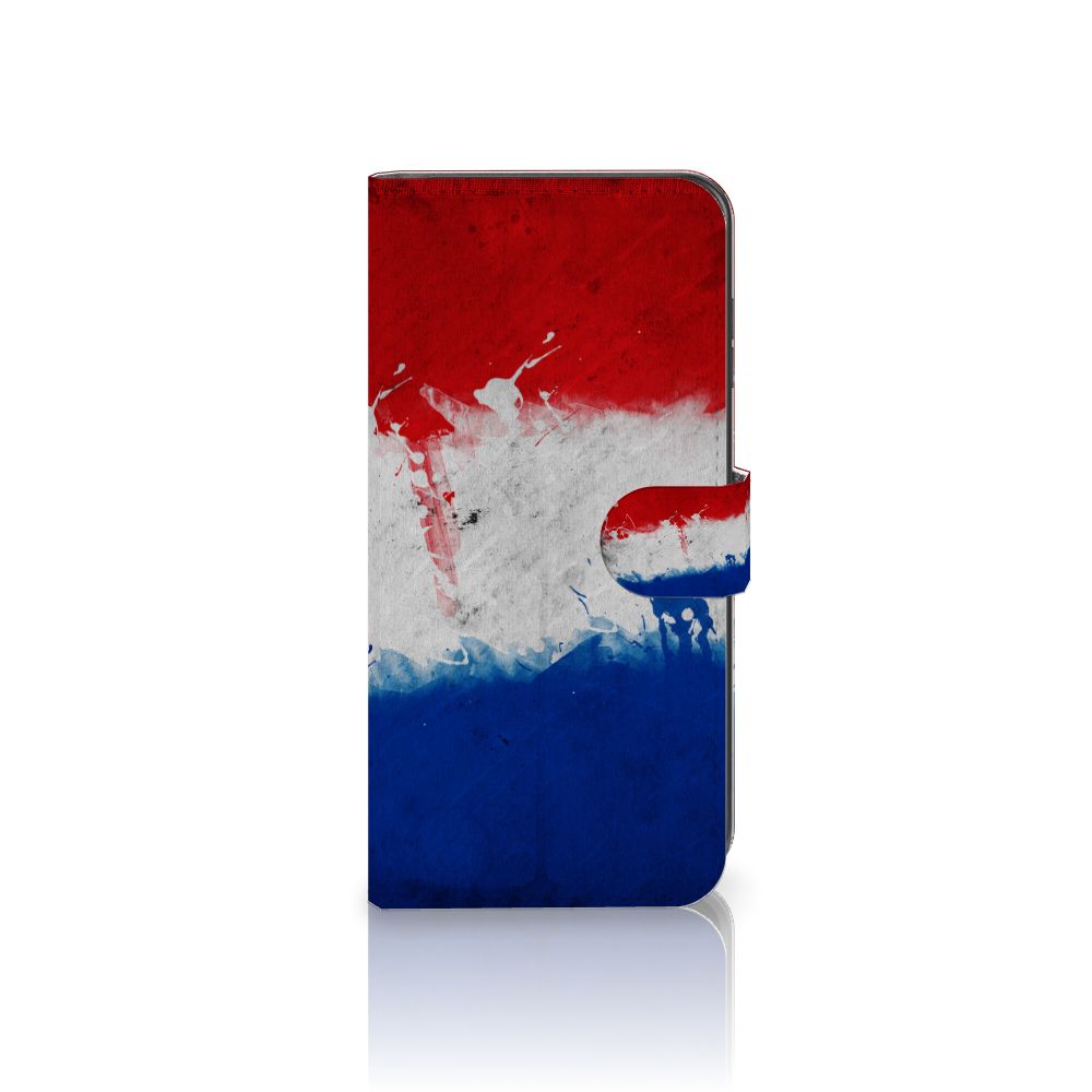 Samsung Galaxy A05s Bookstyle Case Nederland met artistiek ontwerp van de Nederlandse vlag.