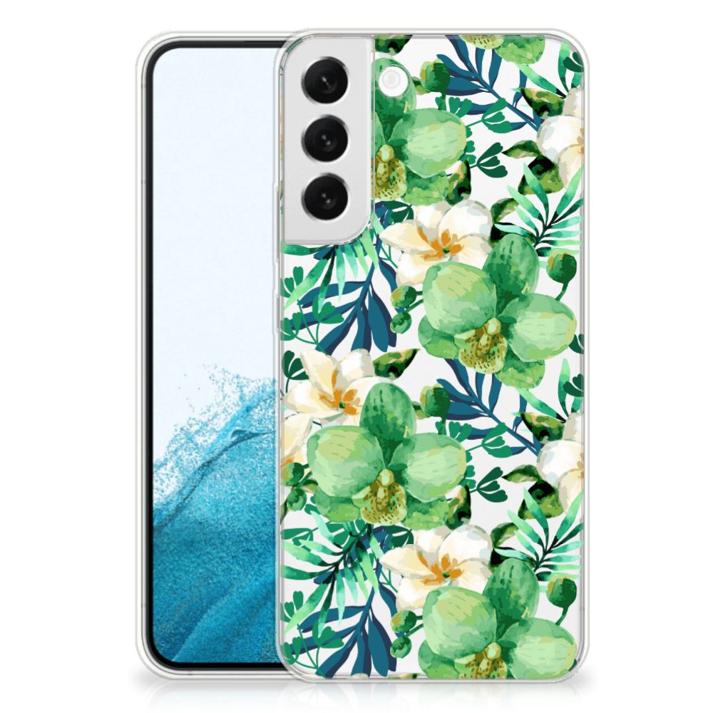 Samsung Galaxy S22 Plus TPU Case Orchidee Groen