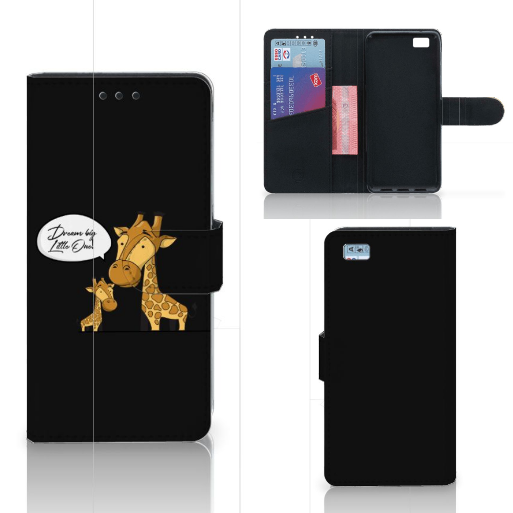 Huawei Ascend P8 Lite Leuk Hoesje Giraffe