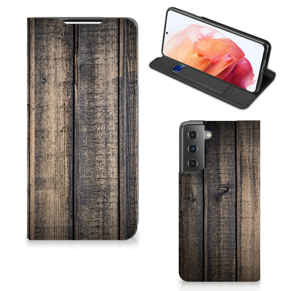 Samsung Galaxy S21 Book Wallet Case Steigerhout