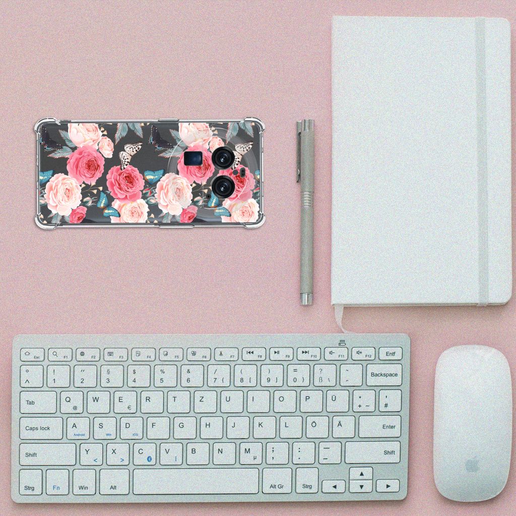 OPPO Find X6 Pro Case Butterfly Roses B2C Telecom