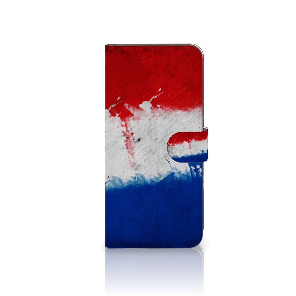 Xiaomi Redmi 10C Bookstyle Case Nederland met artistiek ontwerp van de Nederlandse vlag.