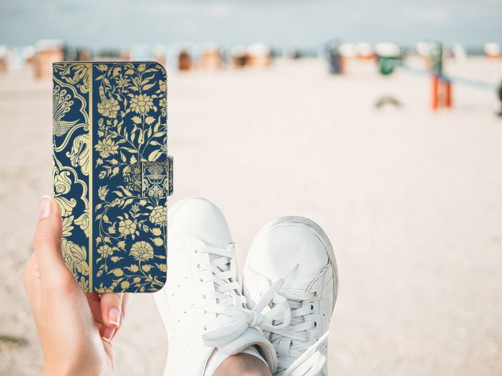 Xiaomi Poco X4 Pro 5G Hoesje Beige Flowers