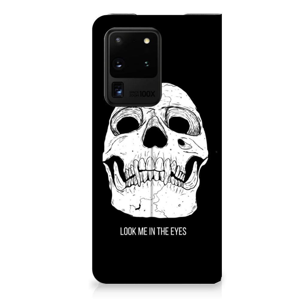 Mobiel BookCase Samsung Galaxy S20 Ultra Skull Eyes - B2C Telecom