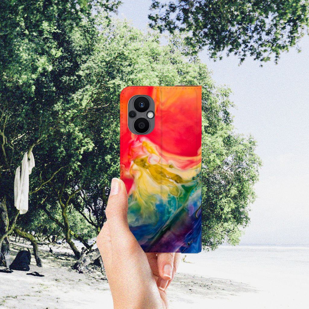 Bookcase OPPO Reno8 Lite Watercolor Dark - B2C Telecom
