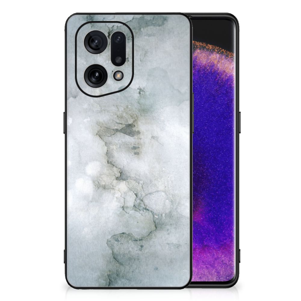 Kleurrijke Telefoonhoesje OPPO Find X5 Painting Grey