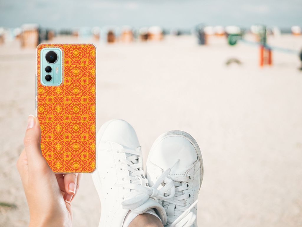 Xiaomi 12 Lite TPU bumper Batik Oranje