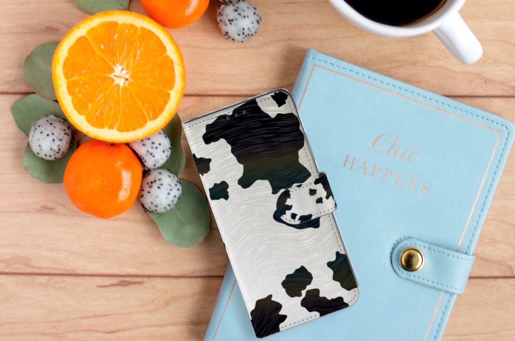 OPPO A91 | Reno3 Telefoonhoesje met Pasjes Koeienvlekken
