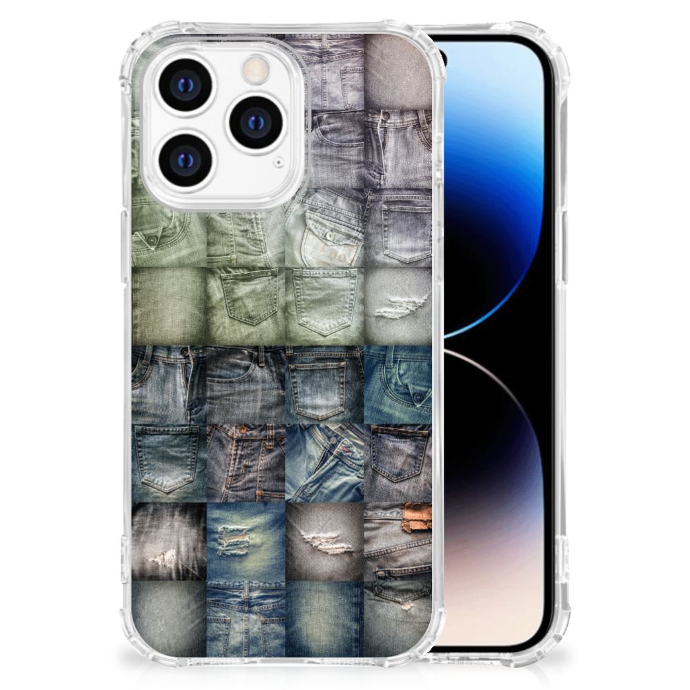 Anti Shock Bumper Case iPhone 14 Pro Spijkerbroeken B2C Telecom
