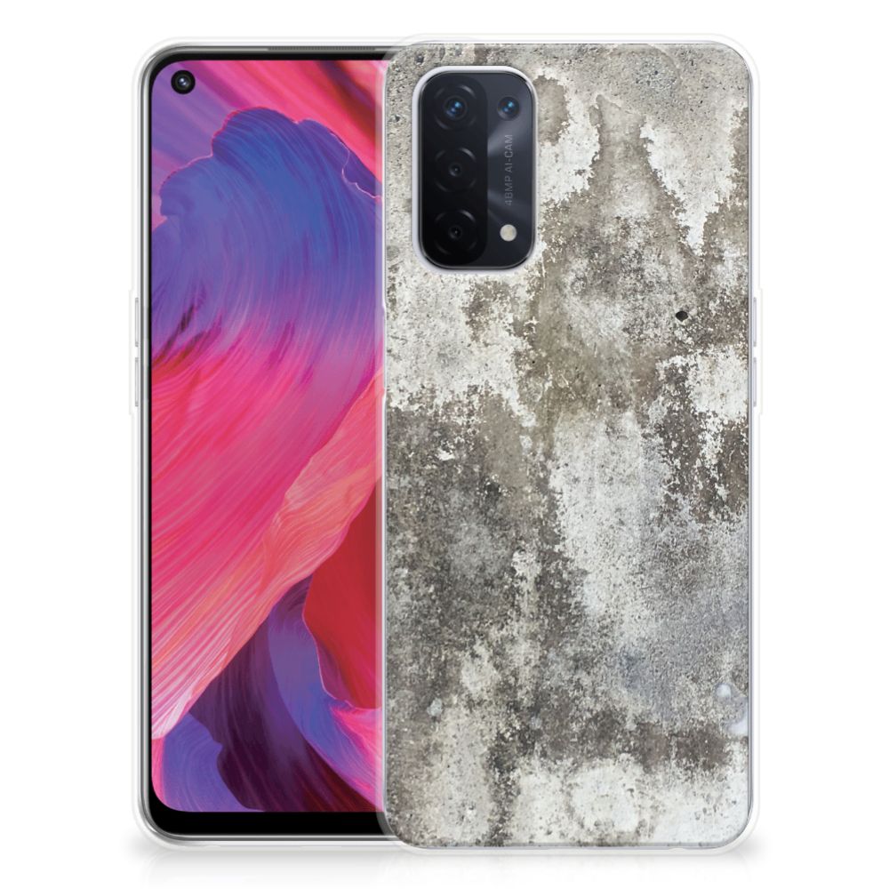 OPPO A93 5G TPU Siliconen Hoesje Beton Print