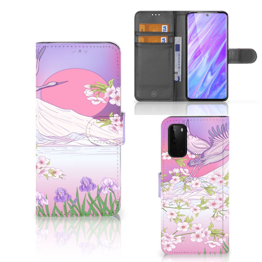 Samsung Galaxy S20 Telefoonhoesje met Pasjes Bird Flying