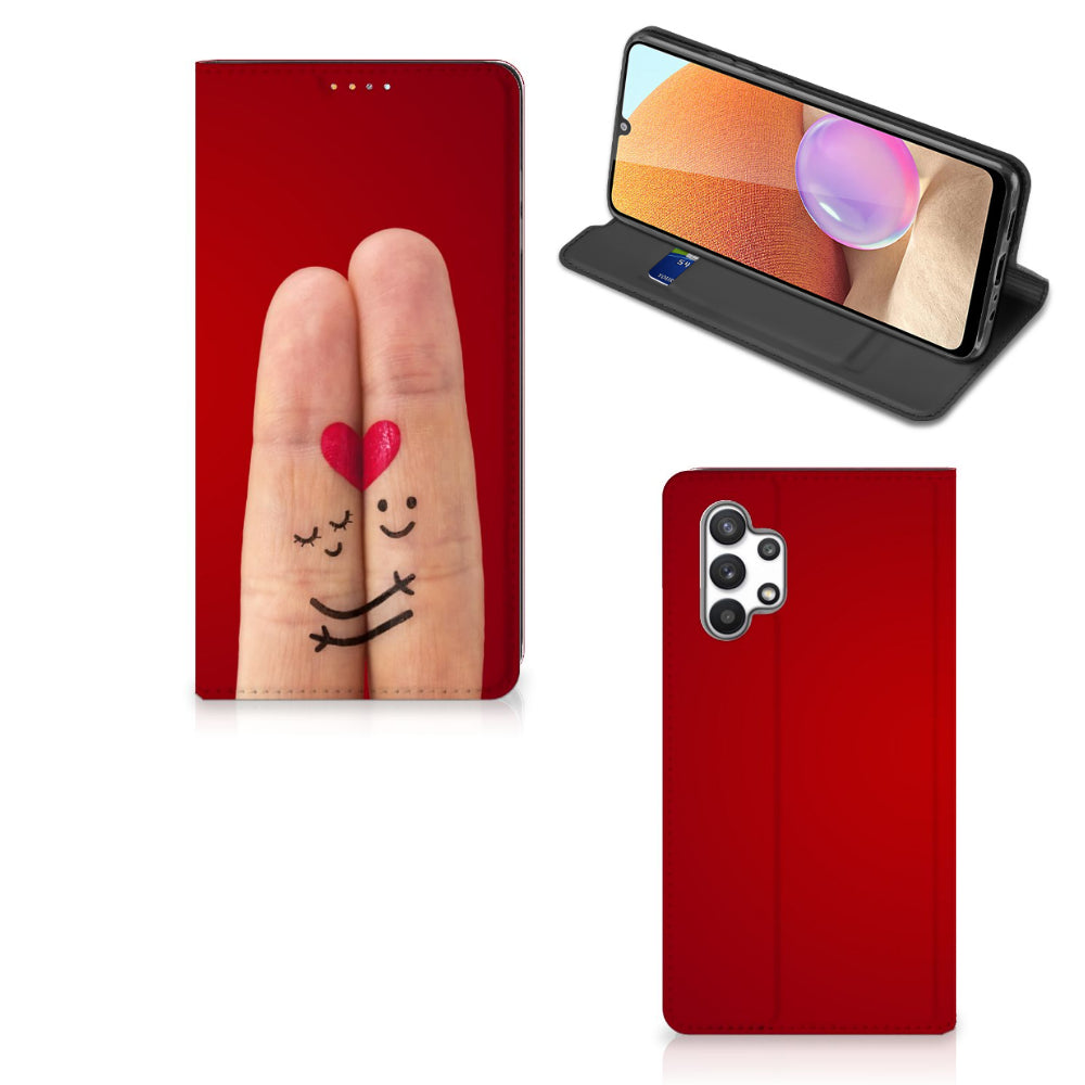 Samsung Galaxy A32 4G | A32 5G Enterprise Editie Hippe Standcase Liefde - Origineel Romantisch Cadeau