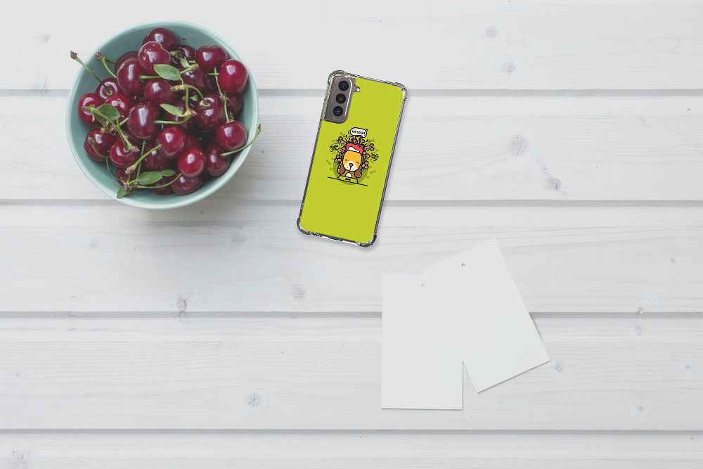 Samsung Galaxy S21 Stevig Bumper Hoesje Doggy Biscuit B2C Telecom