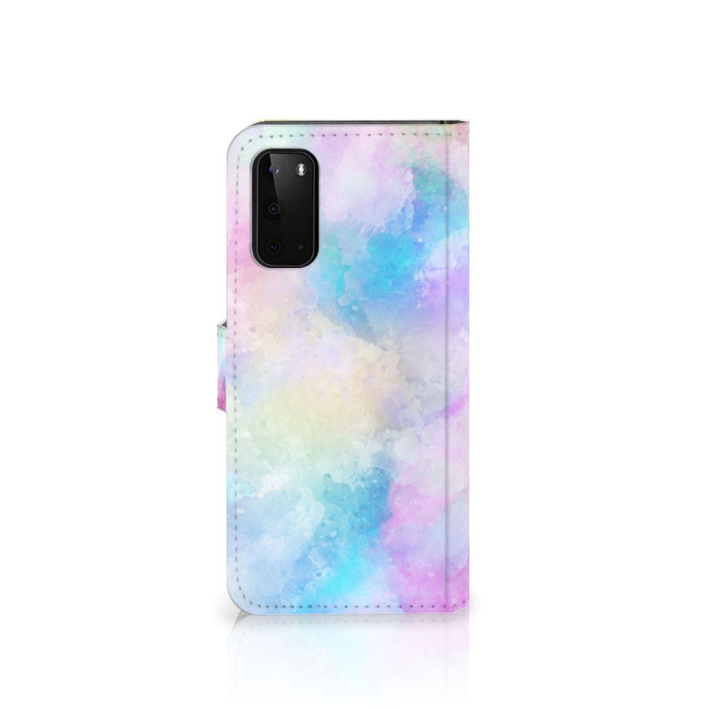 Hoesje Samsung Galaxy S20 Watercolor Light met pastelkleuren en originele watercolor design.