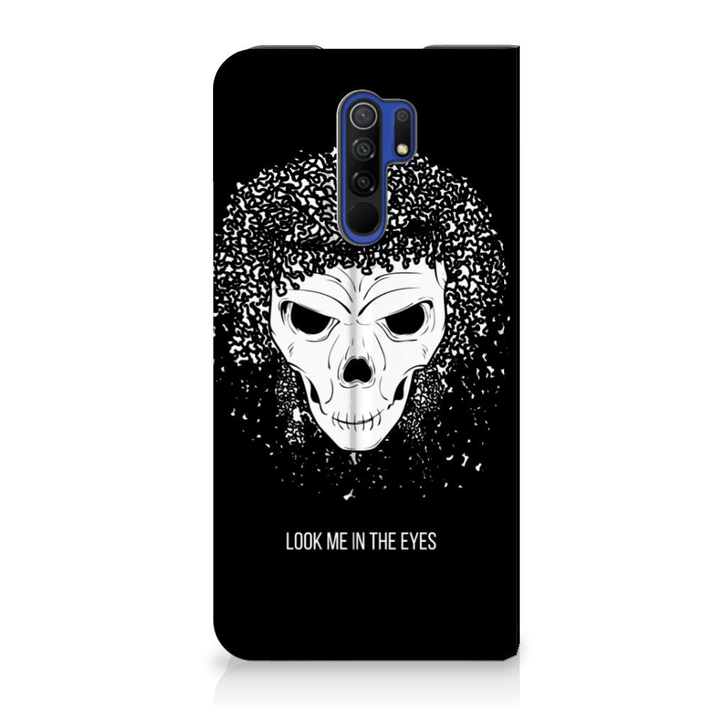 Mobiel BookCase Xiaomi Redmi 9 Skull Hair - B2C Telecom