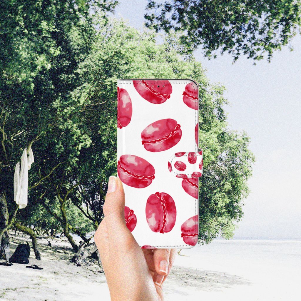 Samsung Galaxy A13 (4G) Book Cover Pink Macarons