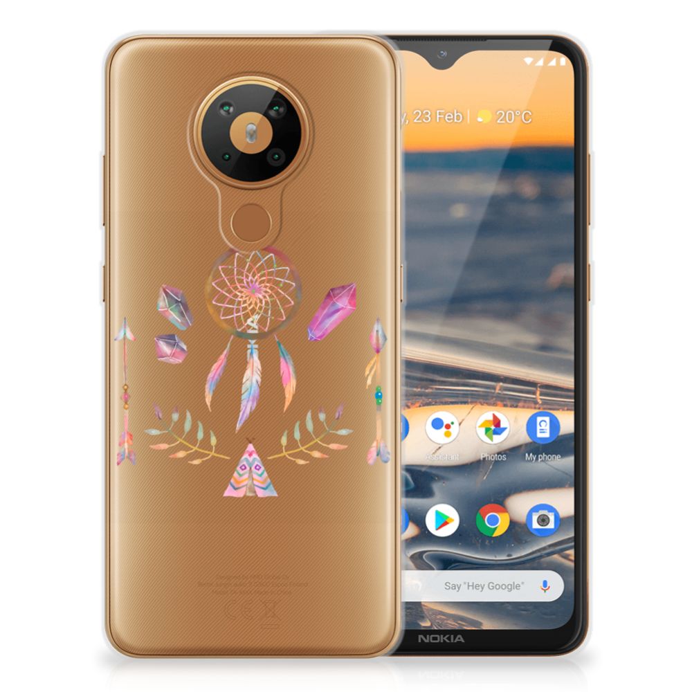 Nokia 5.3 Telefoonhoesje met Naam Boho Dreamcatcher B2C Telecom