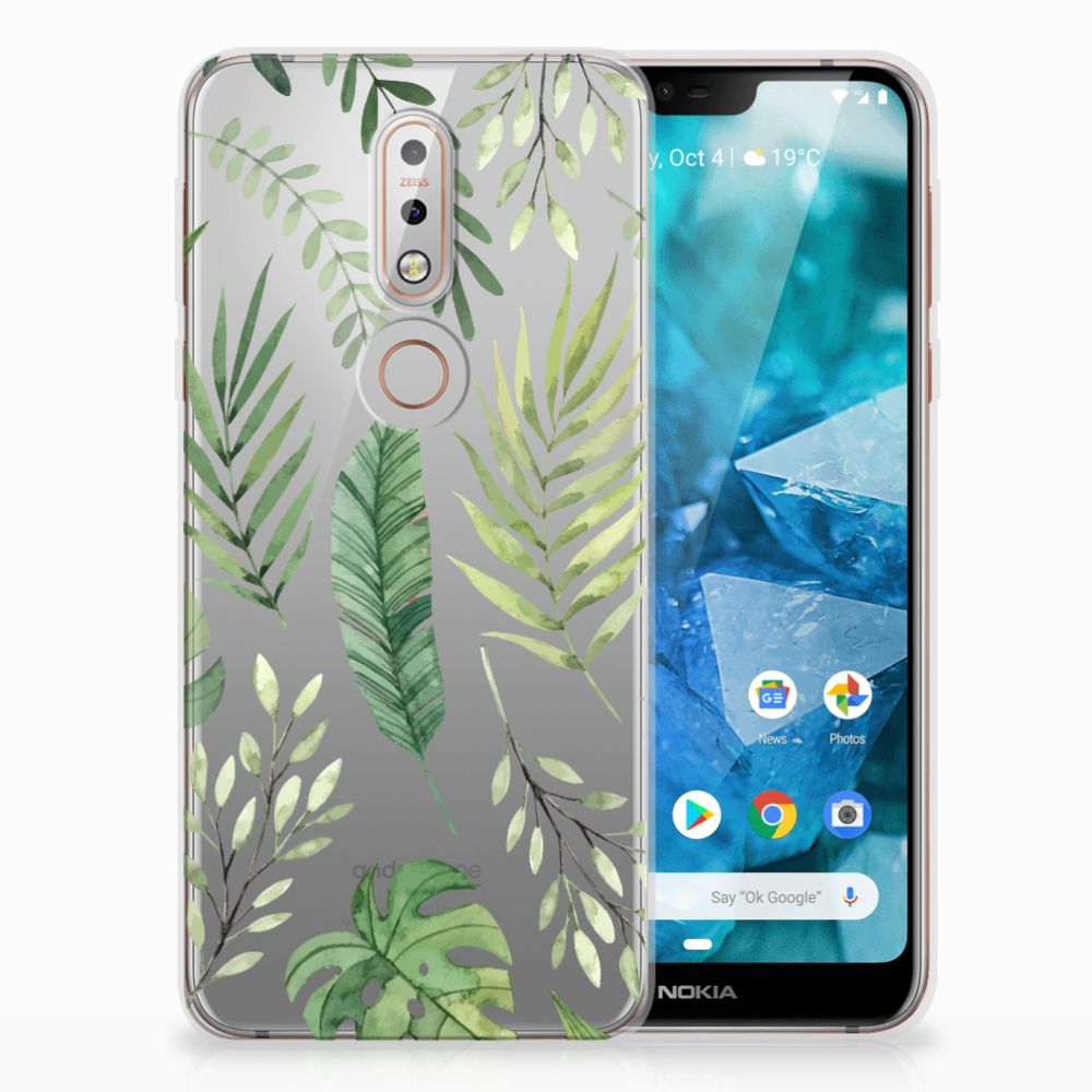 Nokia 7.1 TPU Case Leaves