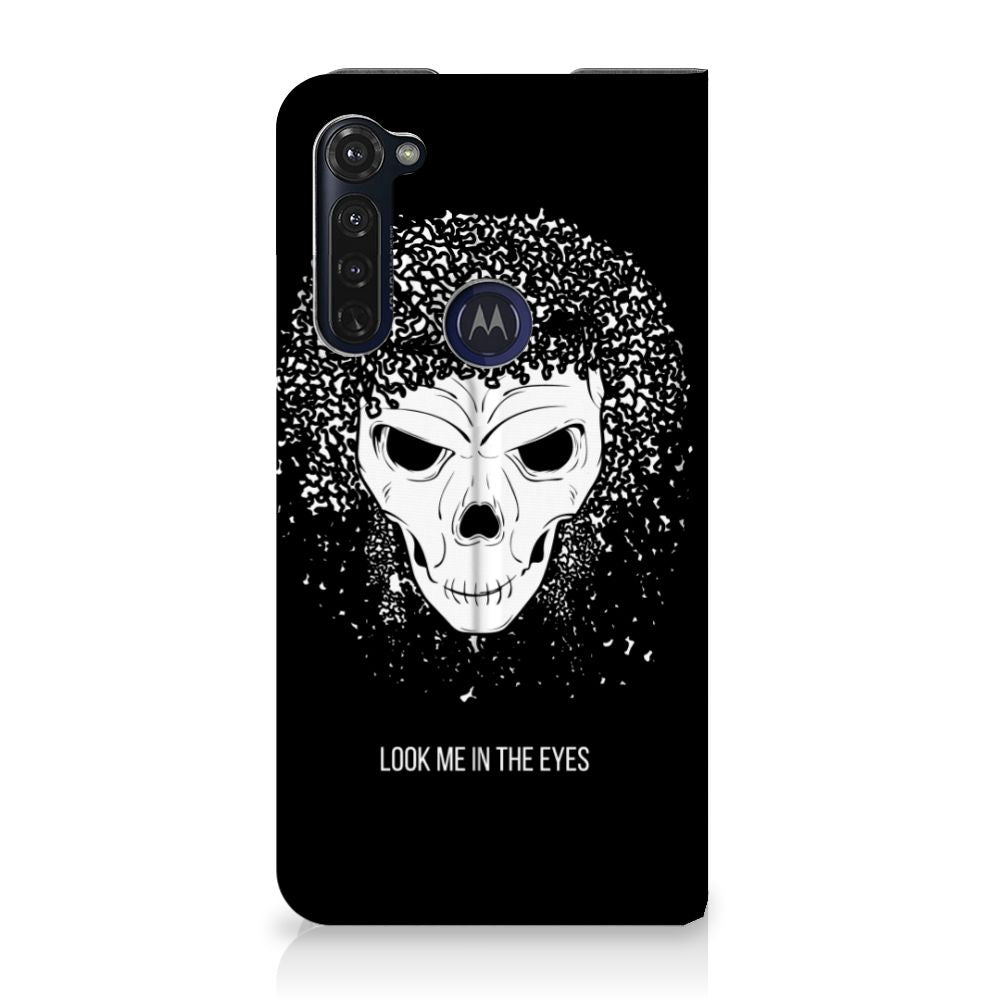Mobiel BookCase Motorola Moto G Pro Skull Hair - B2C Telecom