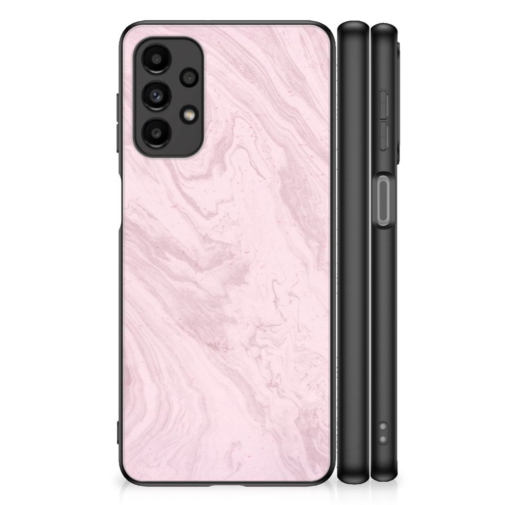 Samsung Galaxy A13 4G Marmeren Print Telefoonhoesje Marble Pink - Origineel Cadeau Vriendin B2C Telecom