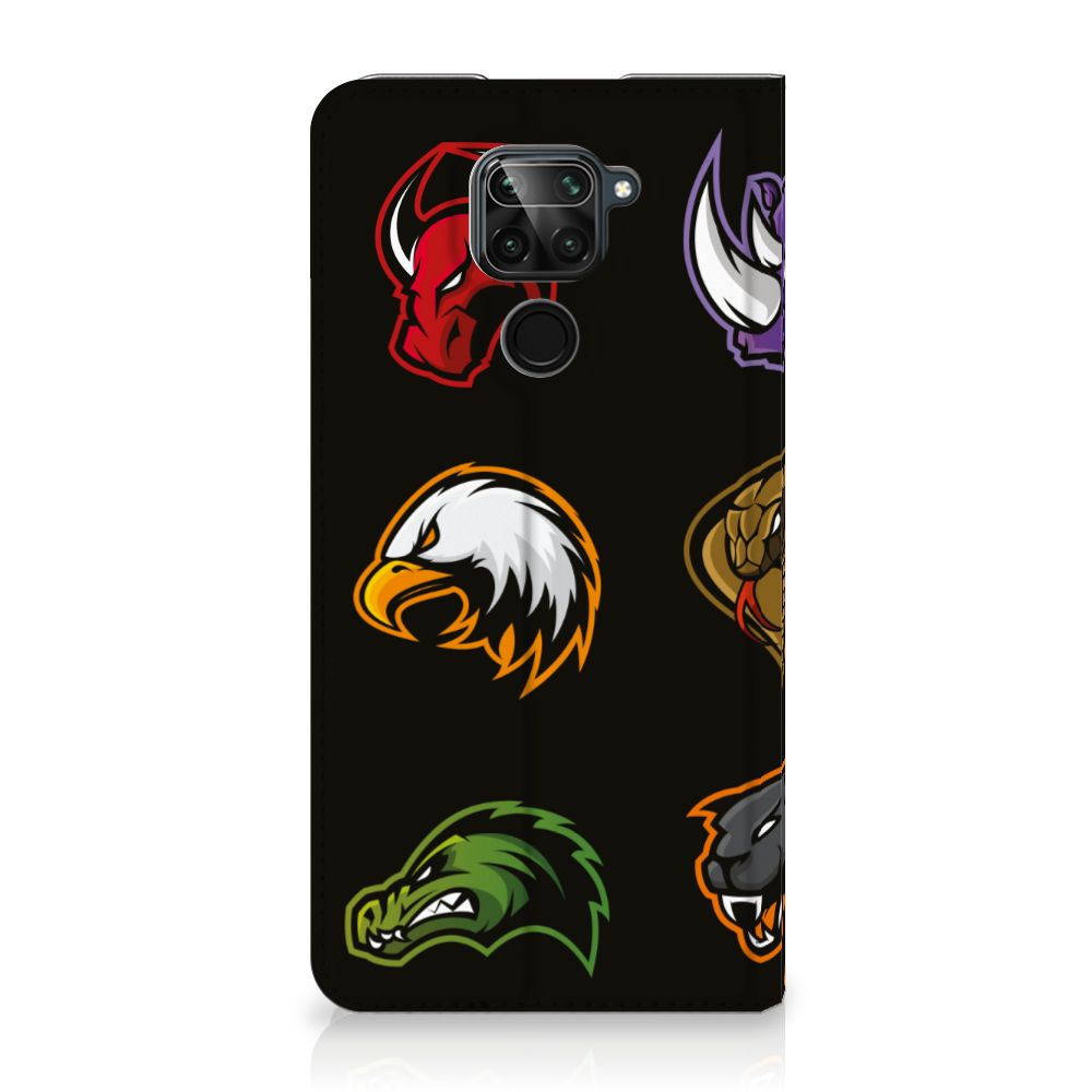 Xiaomi Redmi Note 9 Magnet Case Cartoon with colorful animal designs and characters