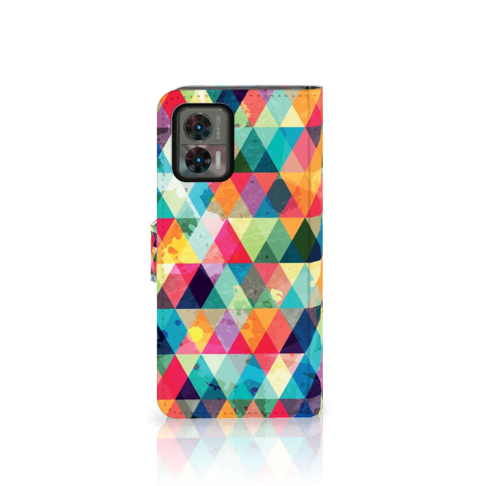 Motorola Edge 30 Neo Telefoon Hoesje Geruit