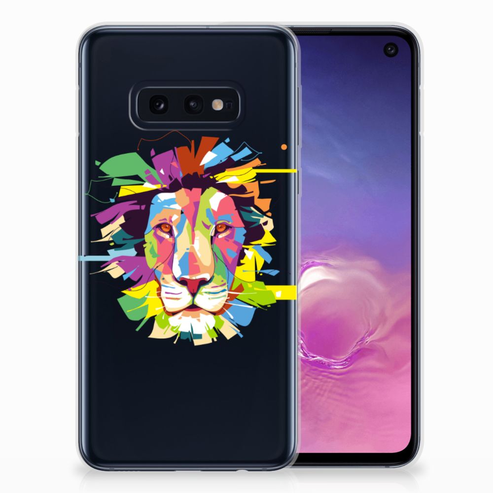 Samsung Galaxy S10e Telefoonhoesje met Naam Lion Color
