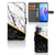 OPPO Reno8 Bookcase Marmer Wit Zwart - Origineel Cadeau Man