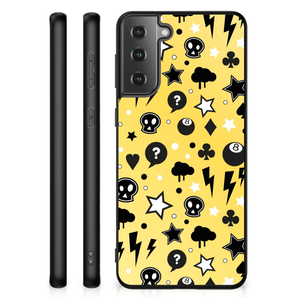 Telefoonhoesje Samsung Galaxy S21 Plus Punk Geel B2C Telecom