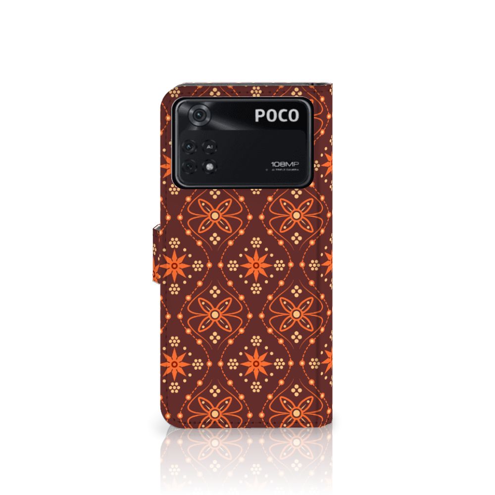 Xiaomi Poco X4 Pro 5G Telefoon Hoesje Batik Brown
