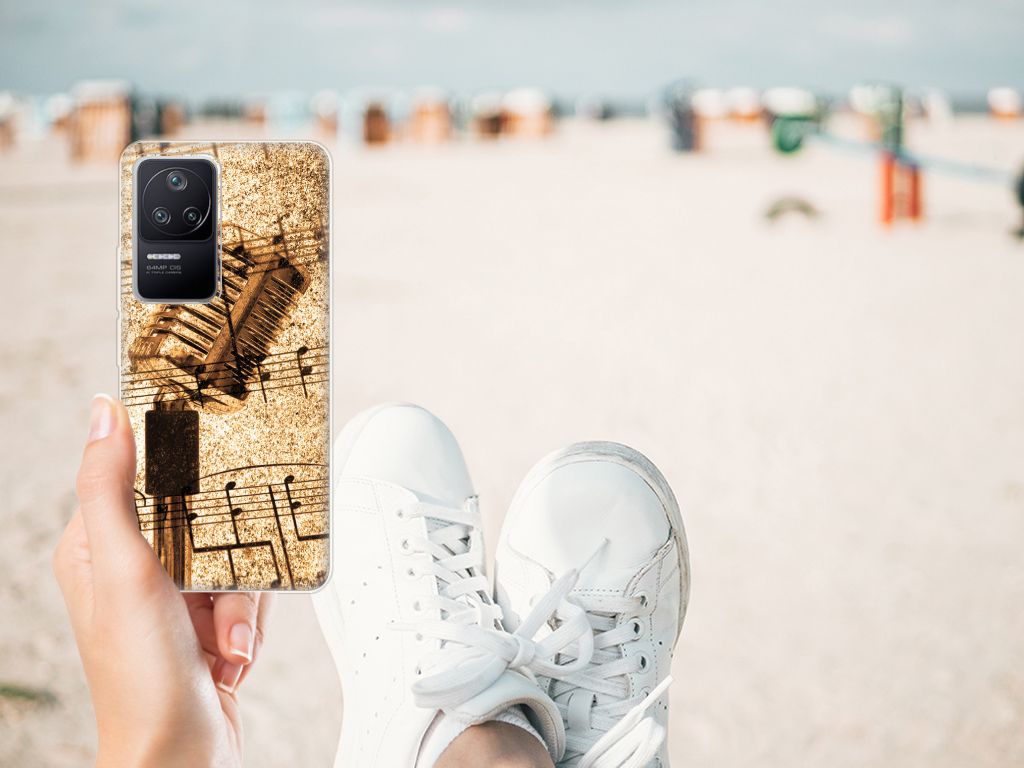 Xiaomi Poco F4 Siliconen Hoesje met foto Bladmuziek