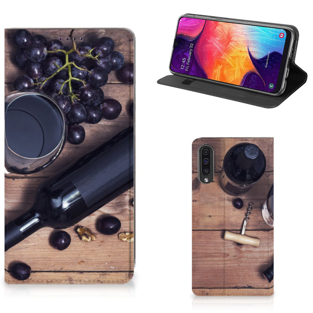Samsung Galaxy A50 Flip Style Cover Wijn