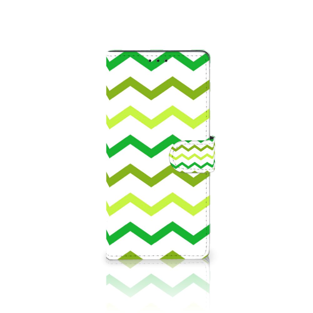 Samsung Galaxy A02s | M02s Telefoon Hoesje Zigzag Groen