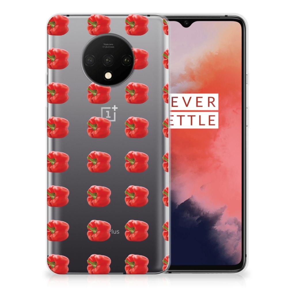 OnePlus 7T Siliconen Case Paprika Red