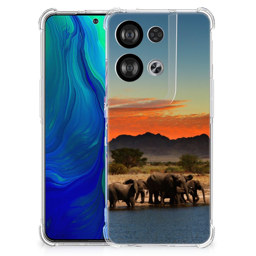 OPPO Reno8 Case Anti-shock Olifanten B2C Telecom
