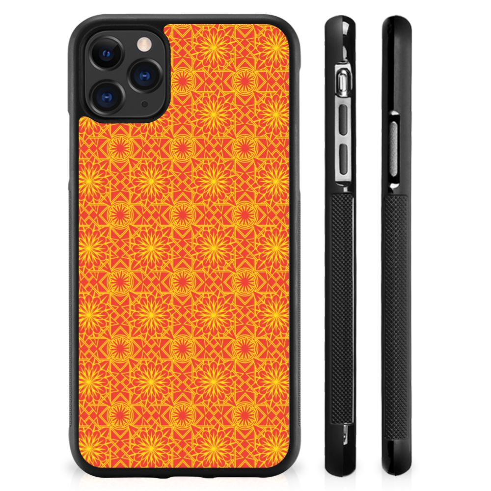 Apple iPhone 11 Pro Max Bumper Case Batik Oranje