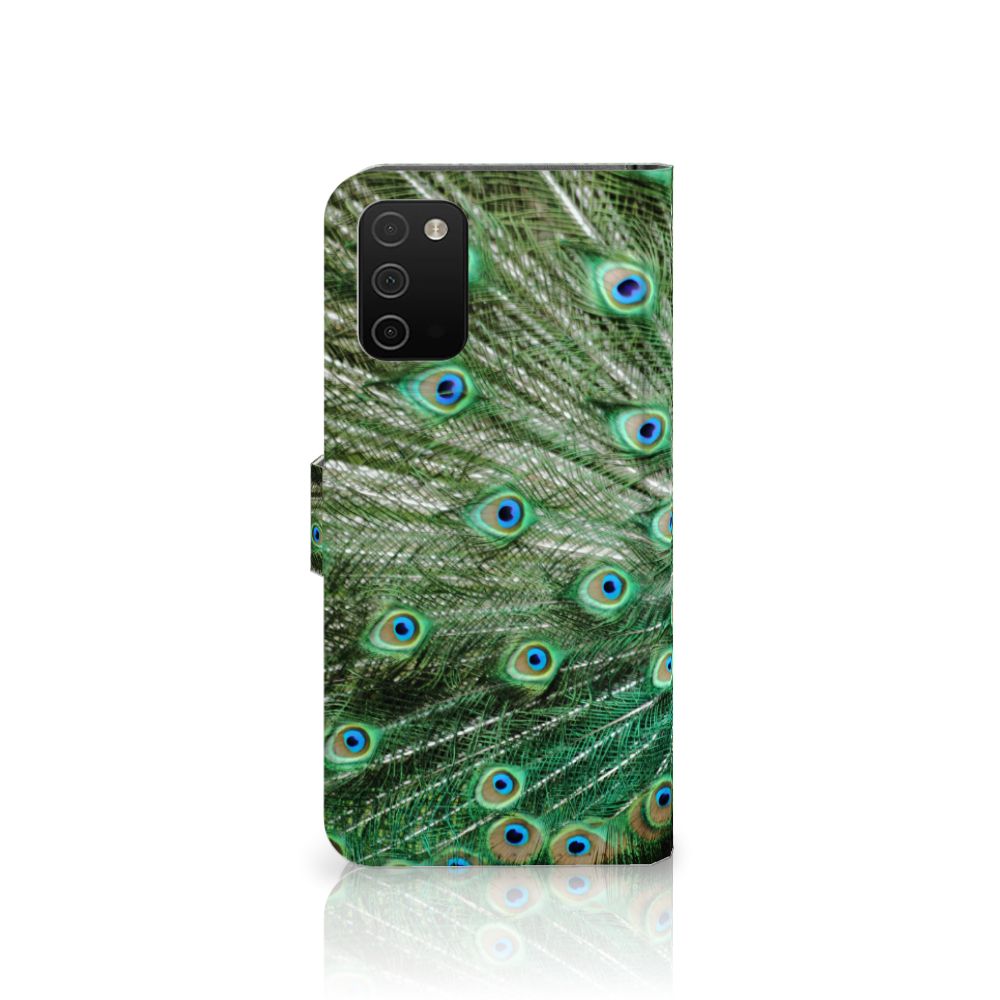Samsung Galaxy A03s Telefoonhoesje met Pasjes Pauw