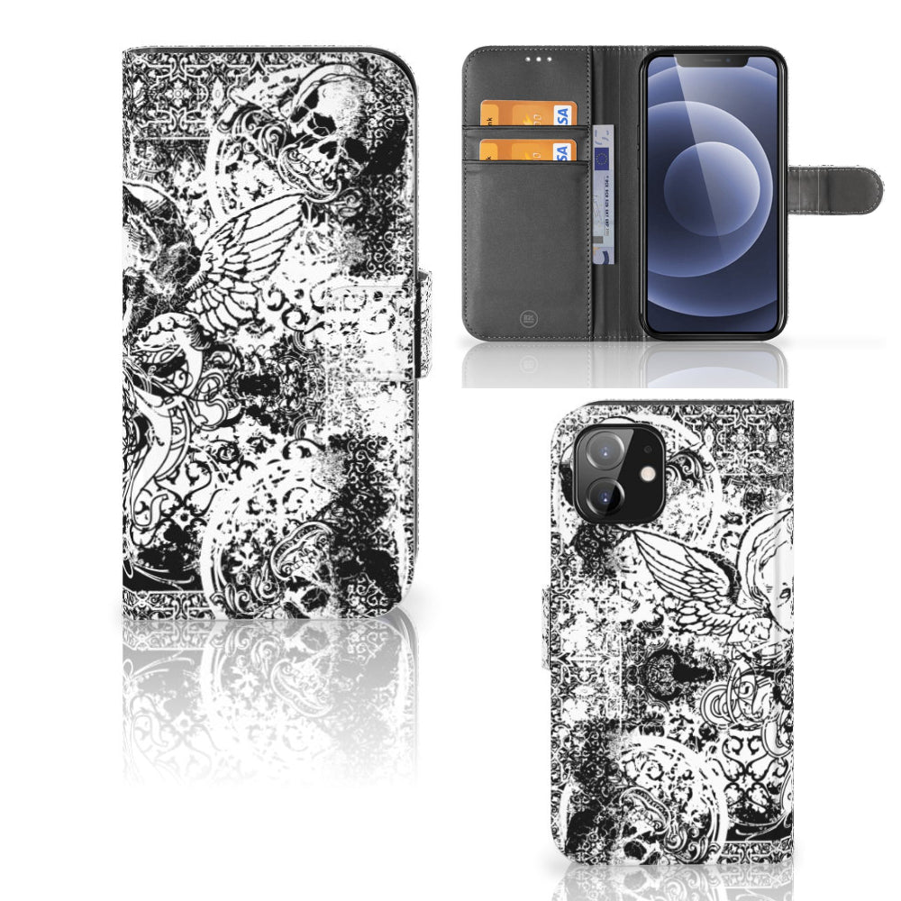 Telefoonhoesje met Naam iPhone 12 | 12 Pro (6.1") Skulls Angel