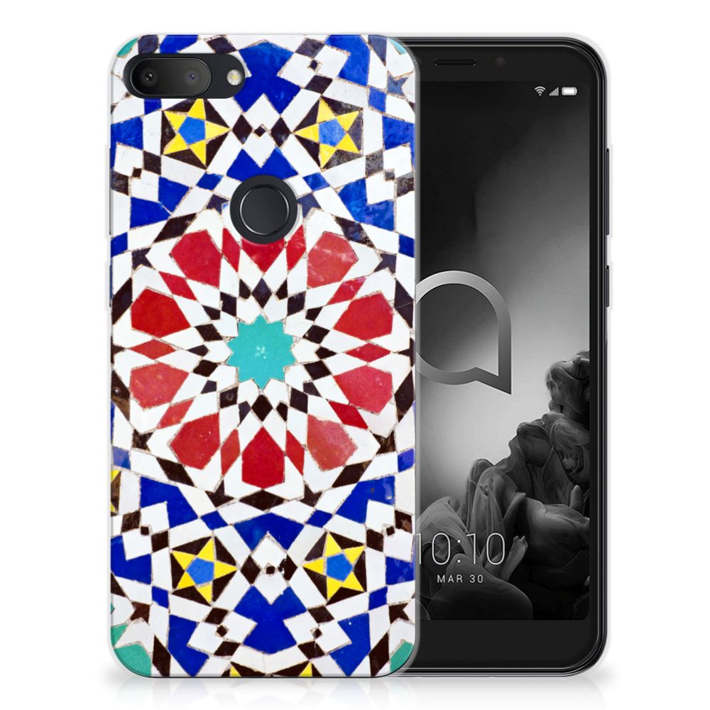 Alcatel 1S (2019) TPU Siliconen Hoesje Mozaïek