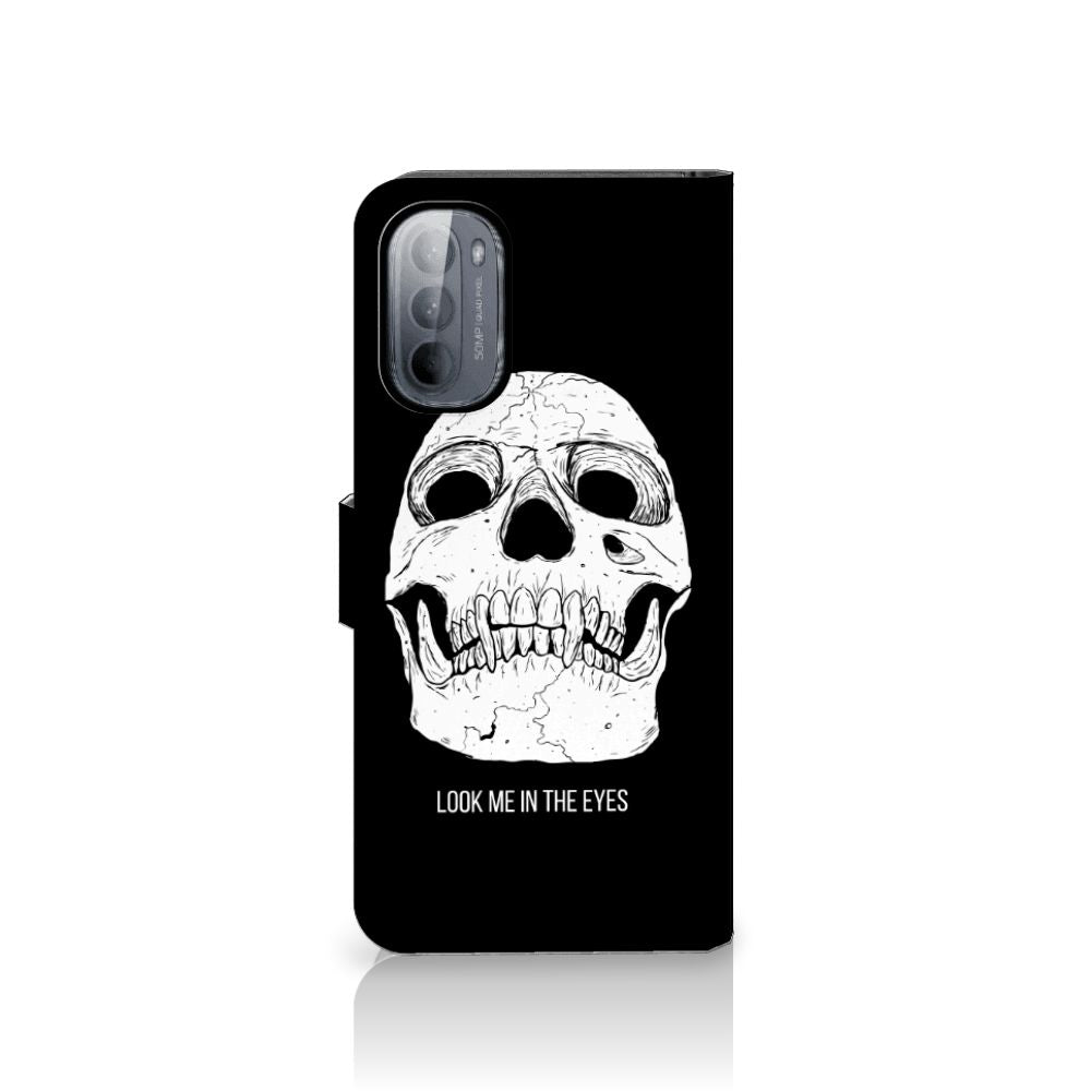Telefoonhoesje met Naam Motorola Moto G31 | G41 Skull Eyes