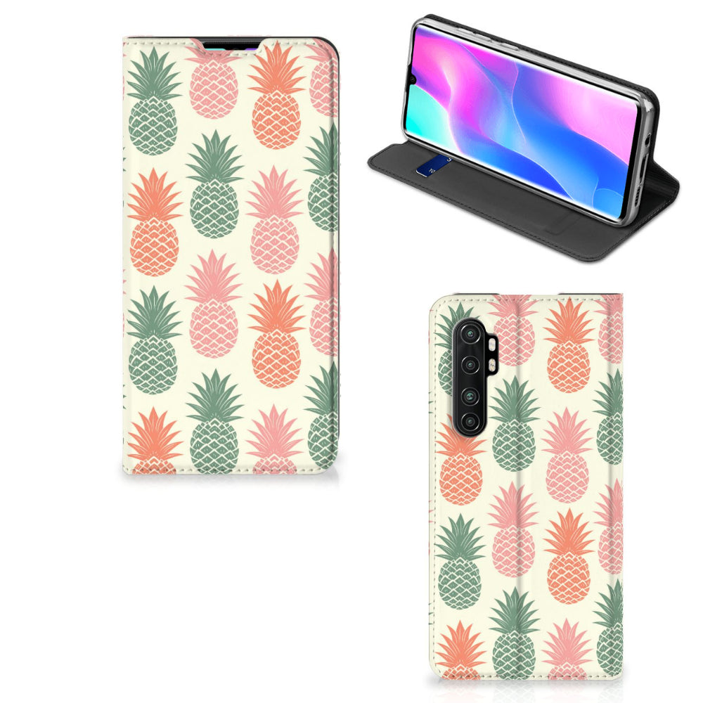 Xiaomi Mi Note 10 Lite Flip Style Cover Ananas