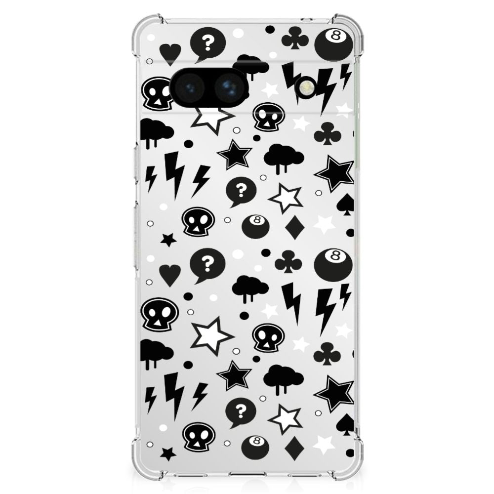 Extreme Case Google Pixel 7A Silver Punk