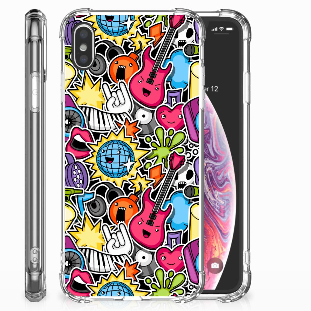 Apple iPhone Xs Max Anti Shock Bumper Case Punk Rock