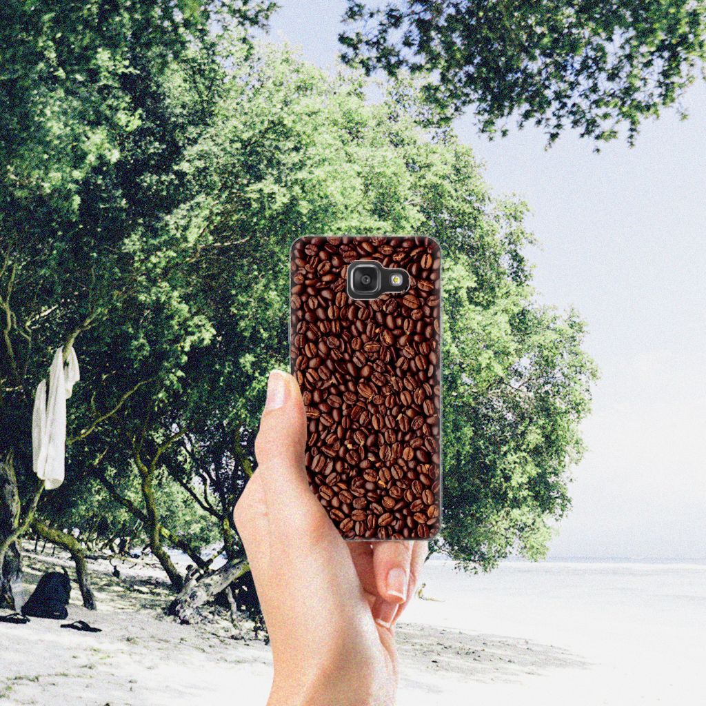 Samsung Galaxy A3 2016 Siliconen Case Koffiebonen