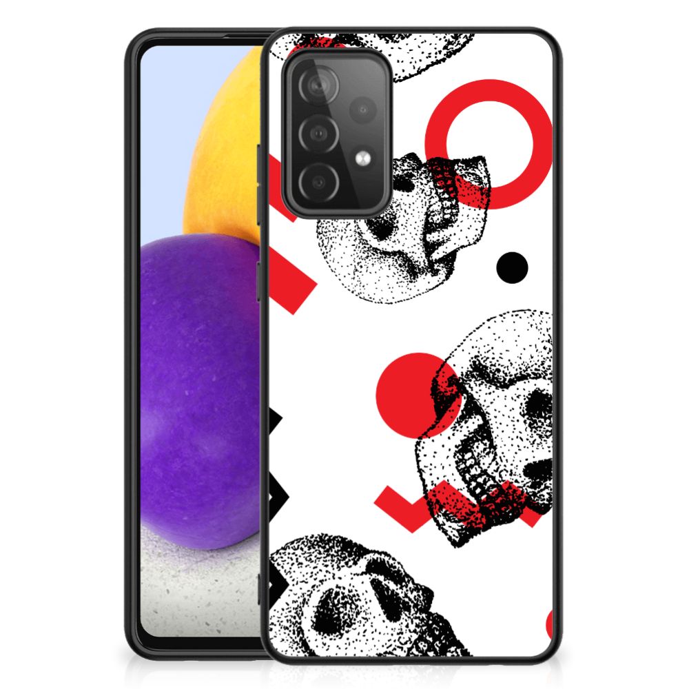 Telefoonhoesje Samsung Galaxy A72 (5G/4G) Skull Red