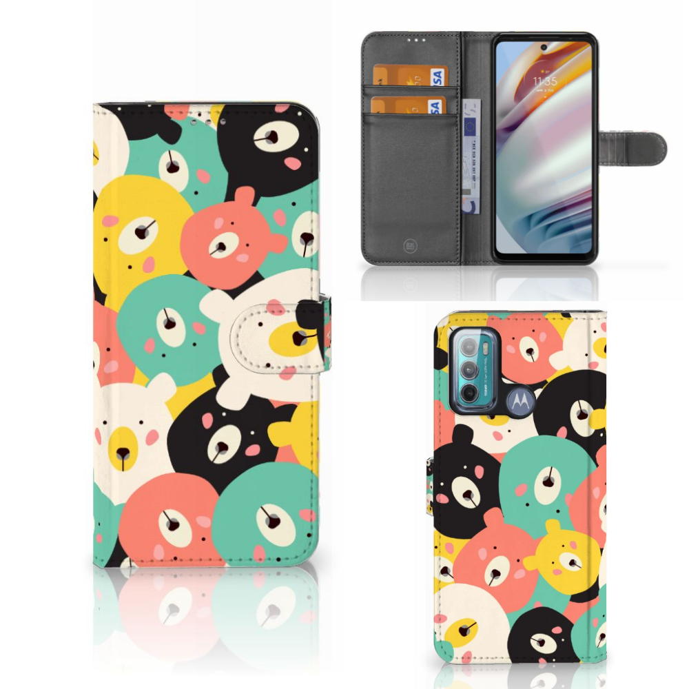 Motorola Moto G60 Leuk Hoesje Bears