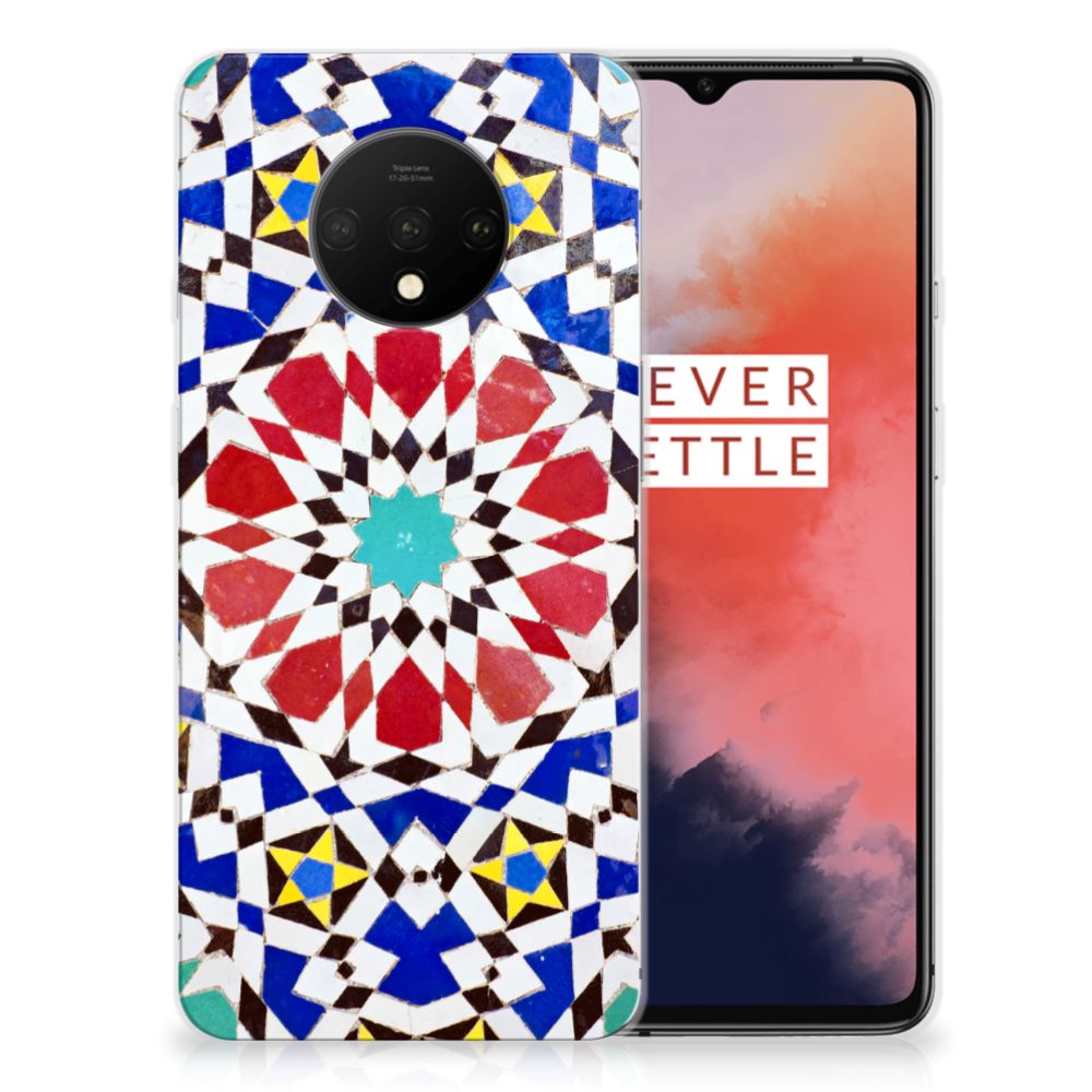 OnePlus 7T TPU Siliconen Hoesje Mozaïek